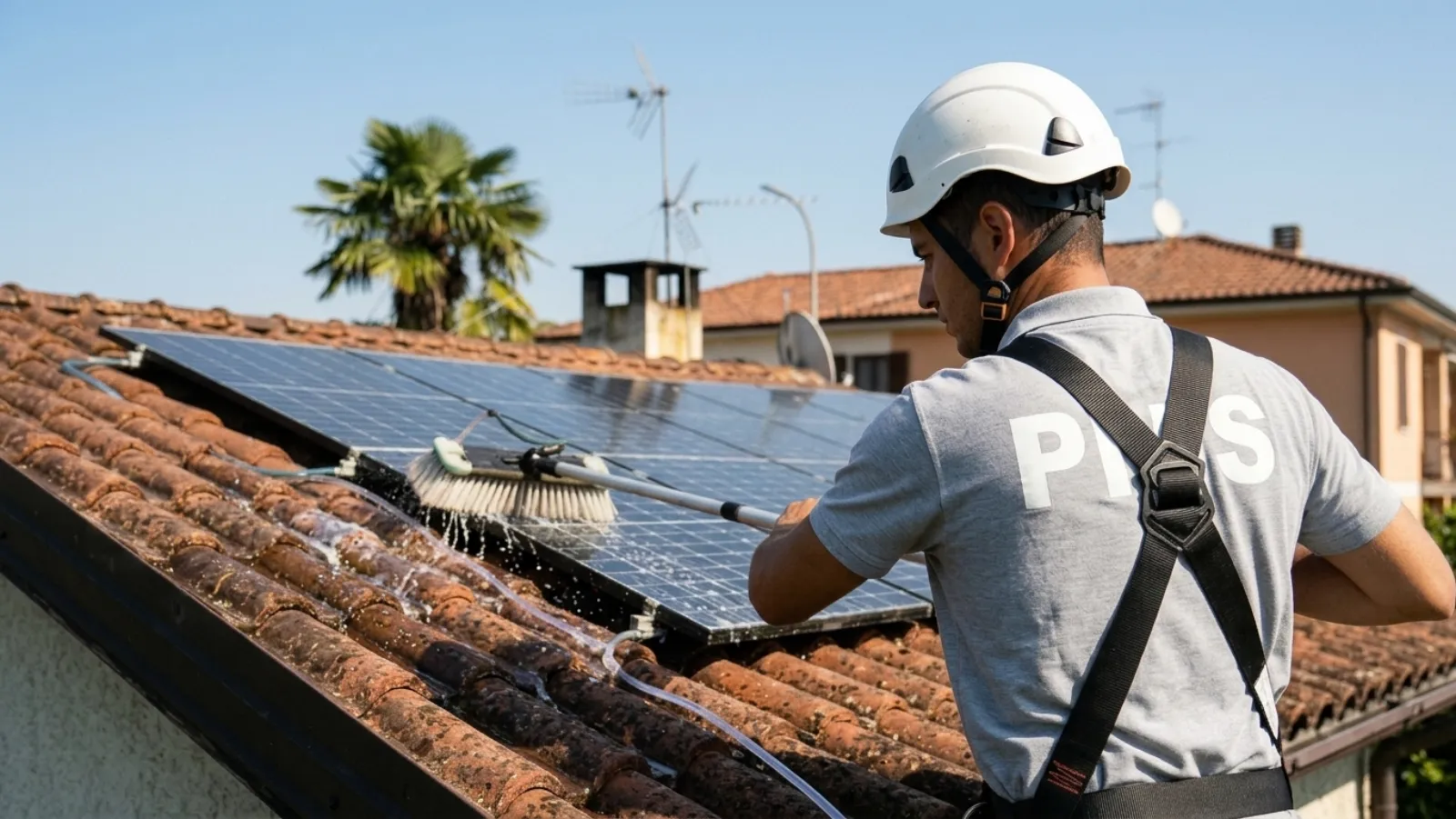 Entretien de panneaux solaires