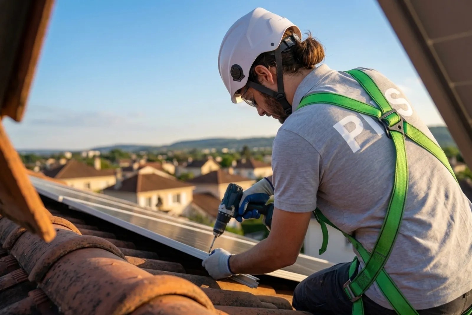 Installation de panneaux solaires